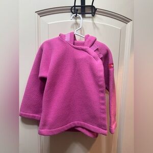 Widgeon Kids Hooded fleece jacket in bright pink! Soft and cozy- VGUC!